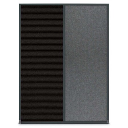 United Visual Products Single Door Radius Corkboard, 18"X24", B UV8000-BRONZE-FORBO